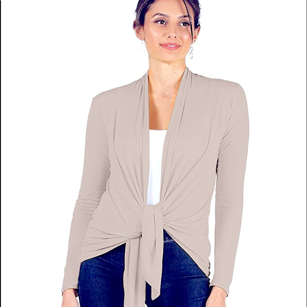 Cool, Comfy & Casual Lightweight Waterfall Draped Open Front Sweater L/XLG